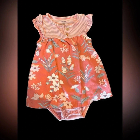 2 Carter’s Rompers. Size 9 month - Picture 2 of 8